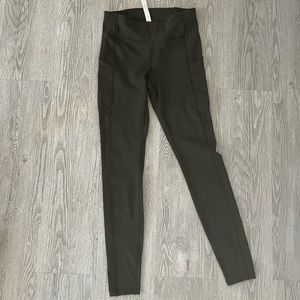 Lululemon Dark Olive Green Leggings NWOT